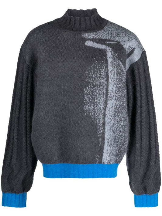 Grey Mariann Mohair-blend Sweater