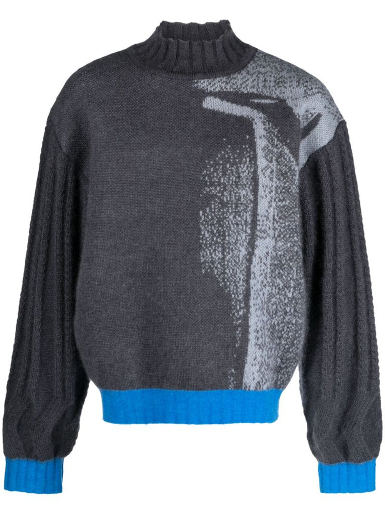 Grey Mariann Mohair-blend Sweater