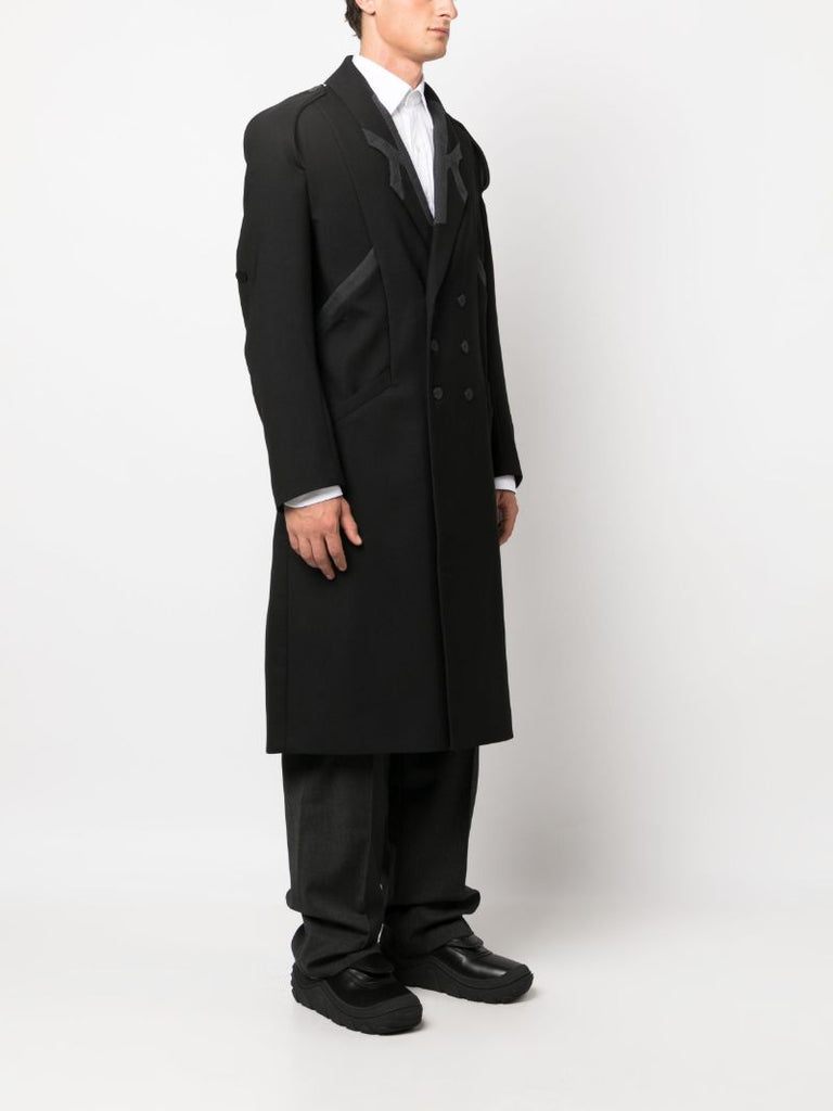 Black Critias Double-breasted Wool Coat