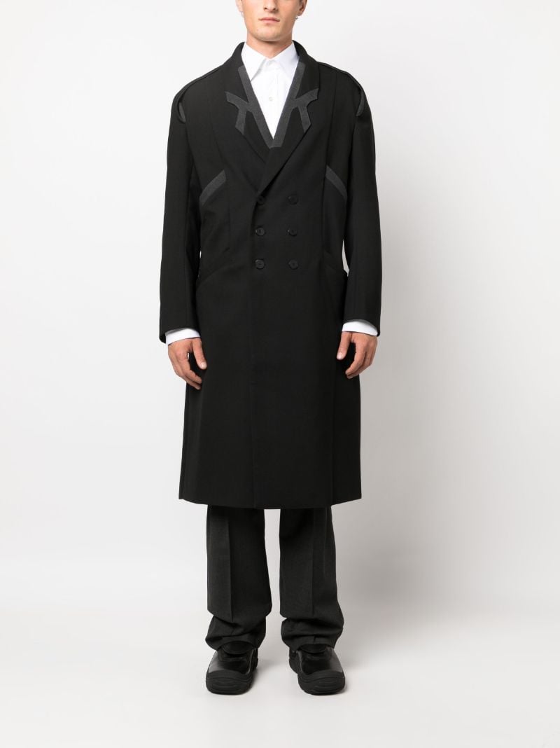 Black Critias Double-breasted Wool Coat