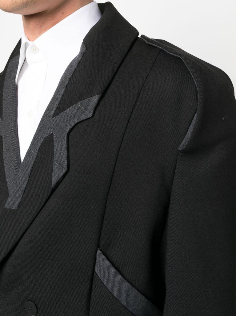 Black Critias Double-breasted Wool Coat
