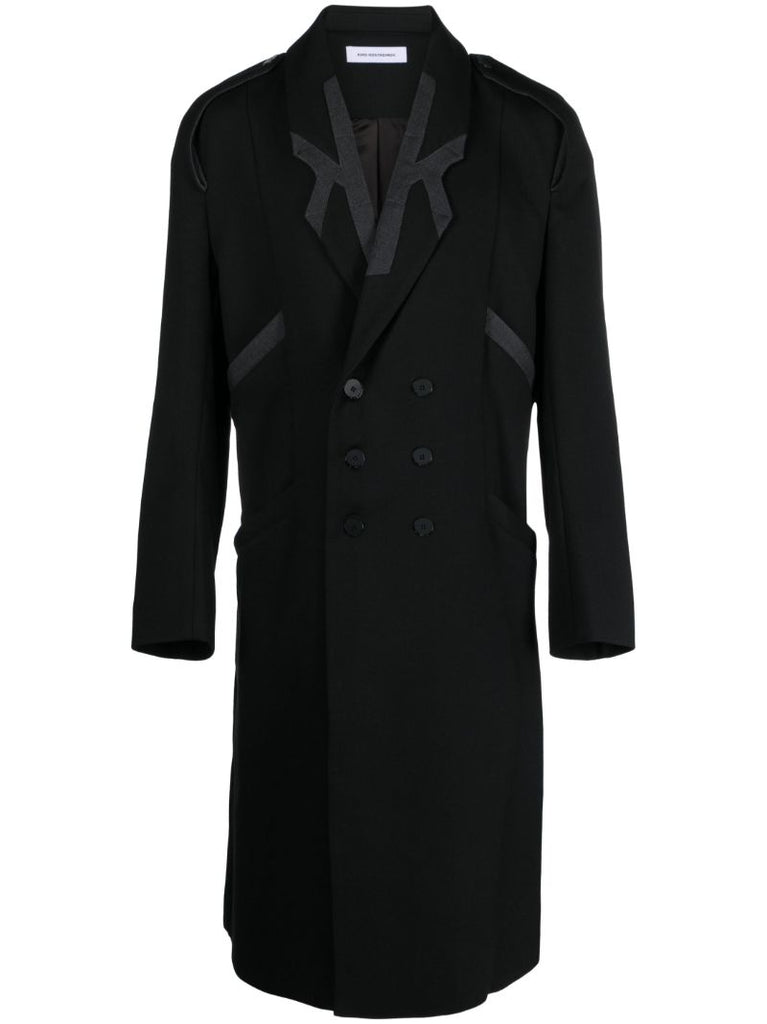 Black Critias Double-breasted Wool Coat