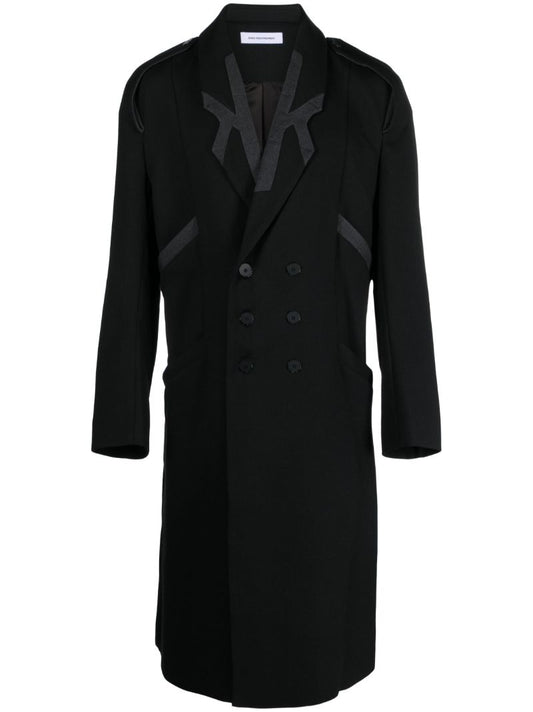 Black Critias Double-breasted Wool Coat