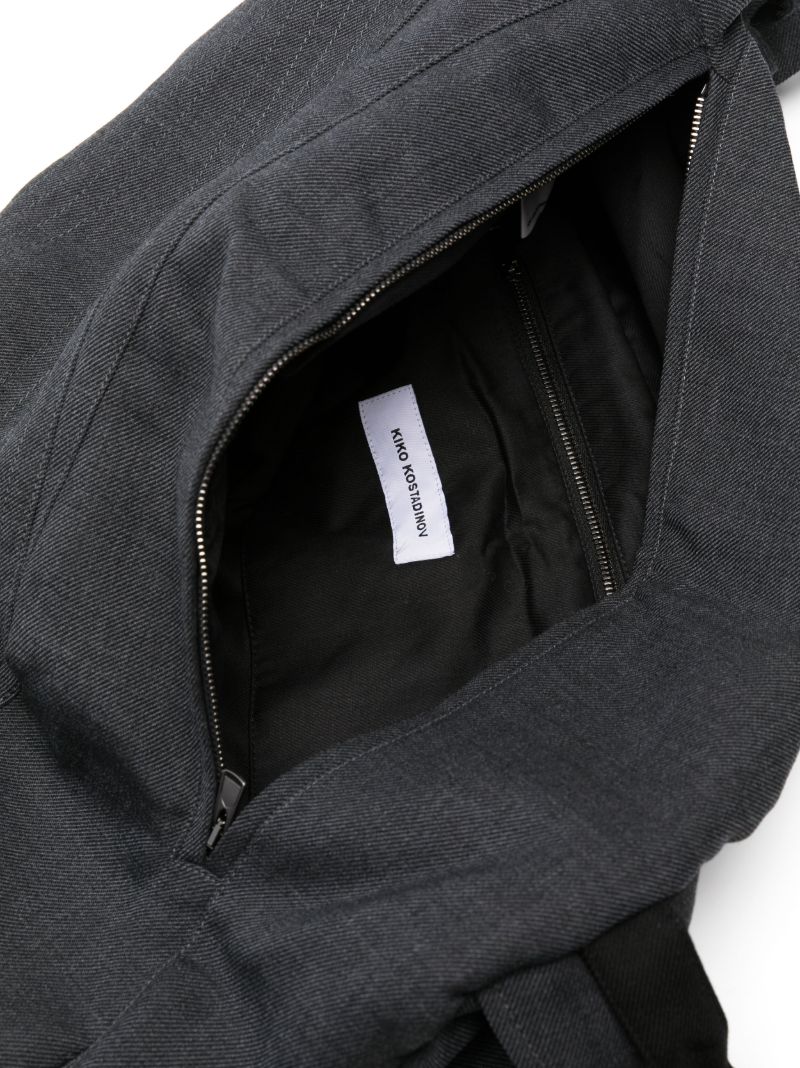 Black Solo Drawstring Backpack