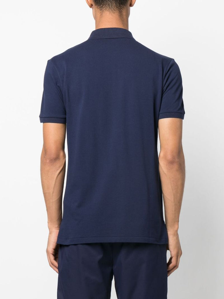 Blue Polo Bear Cotton Polo Shirt