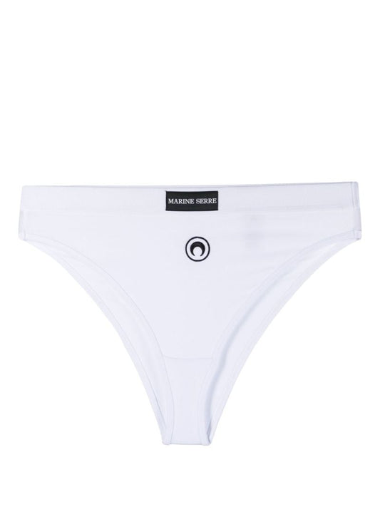 White Logo Embroidered Briefs