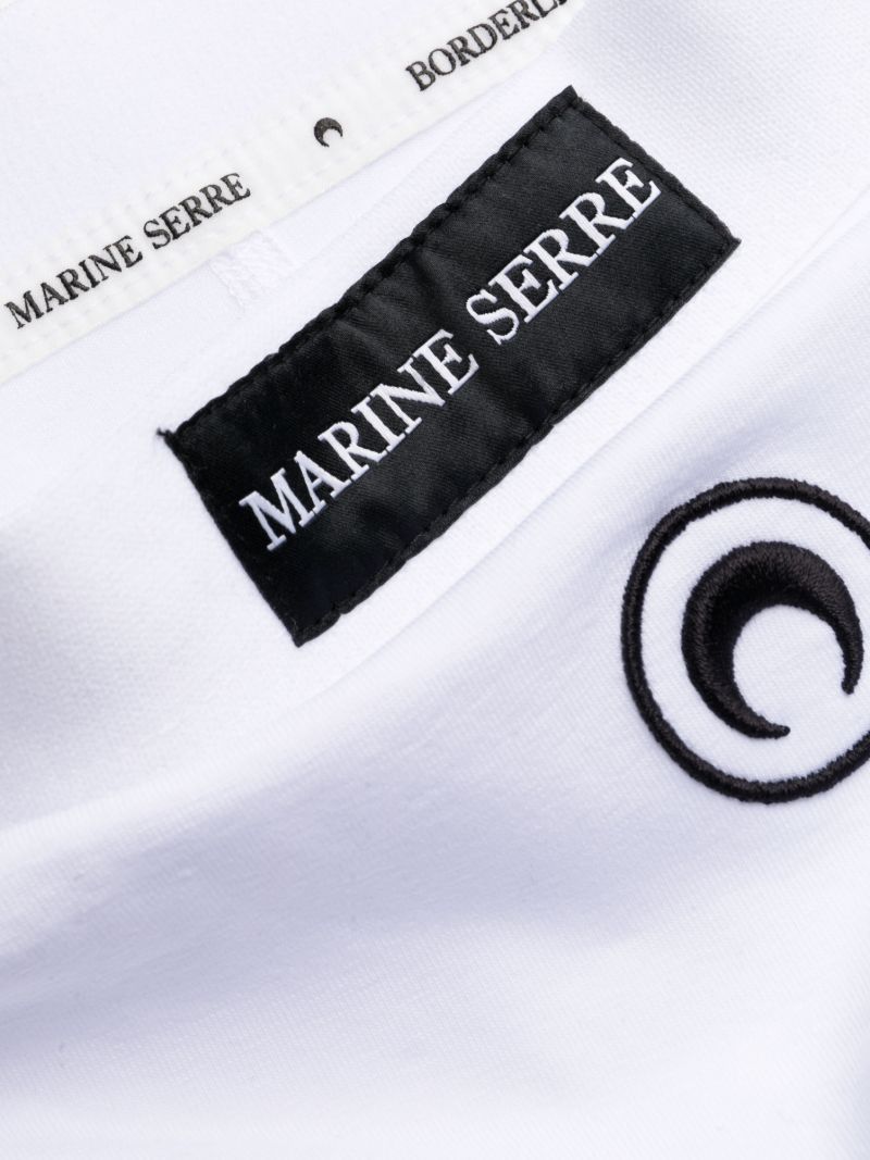 White Logo Embroidered Briefs