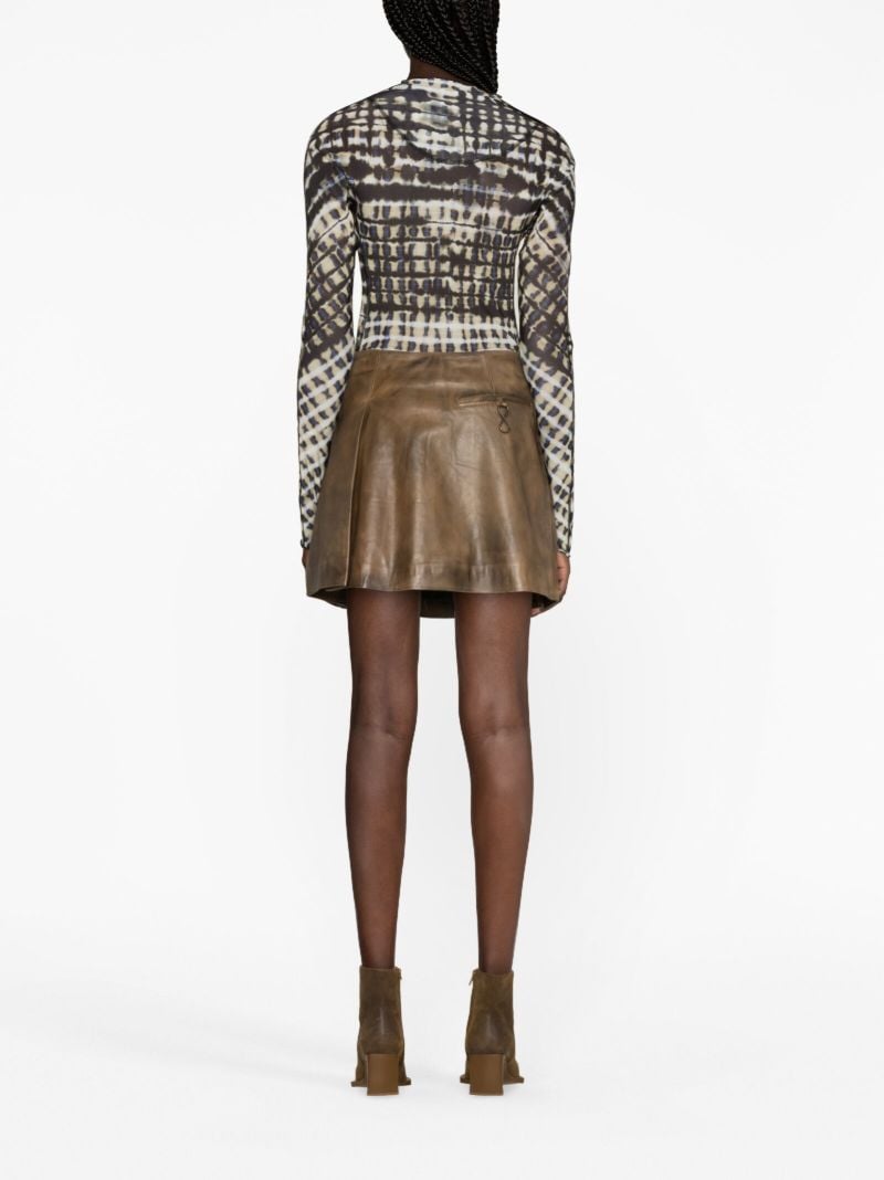 Neutral Halcyon Plaid-pattern Top