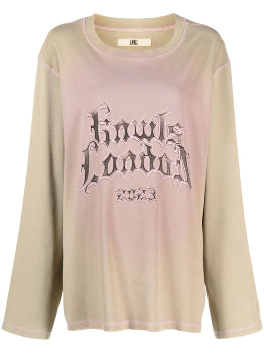 Neutral Text-print Cotton T-shirt