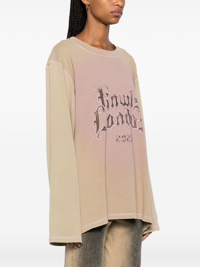 Neutral Text-print Cotton T-shirt