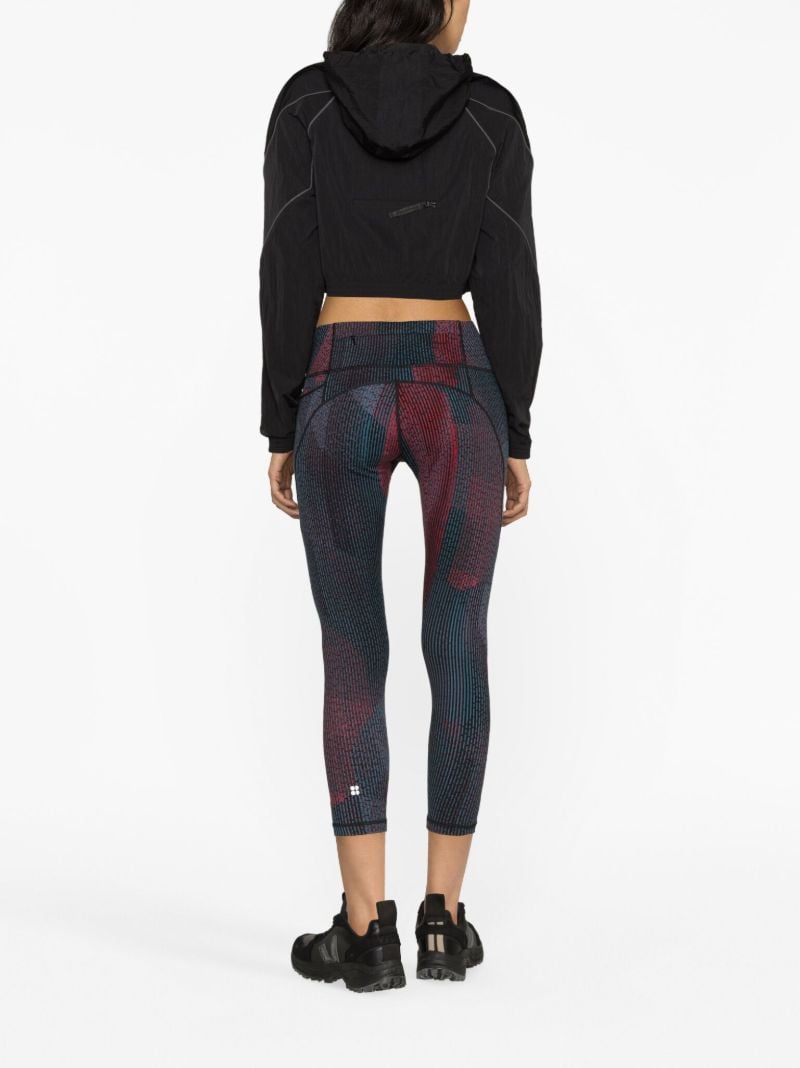Black Hooded Cropped Jacket