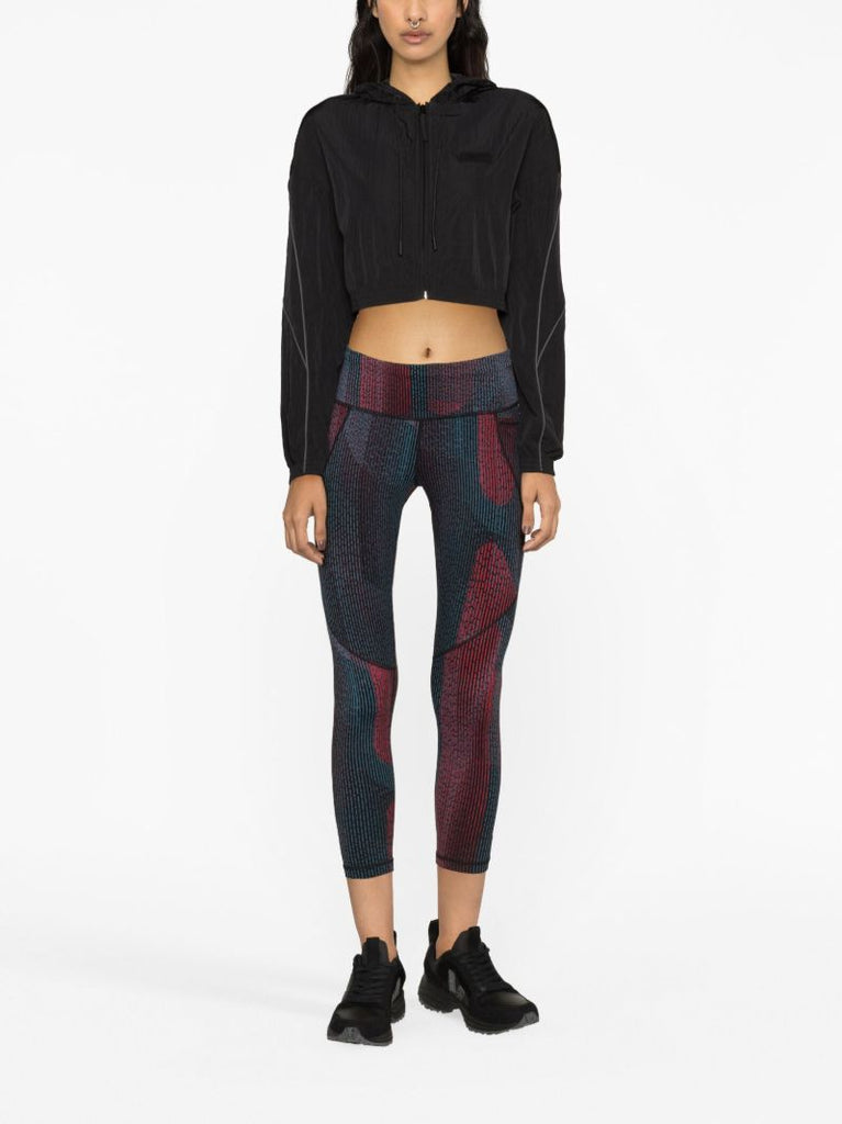 Black Hooded Cropped Jacket