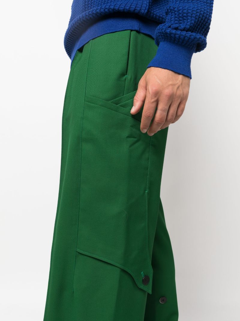 Green Megara Wool Trousers