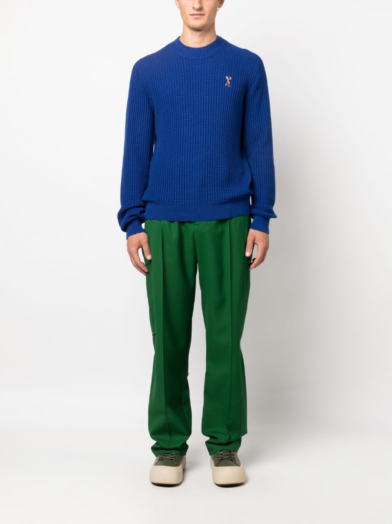 Green Megara Wool Trousers