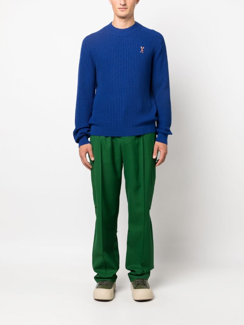 Blue Sorelle Ribbed-knit Sweater