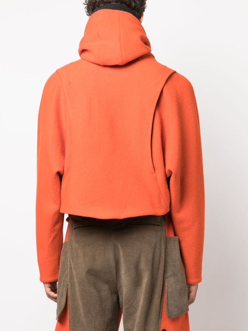 Orange Remus Wool Cropped Jacket