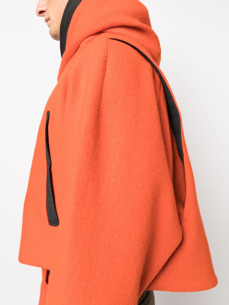 Orange Remus Wool Cropped Jacket