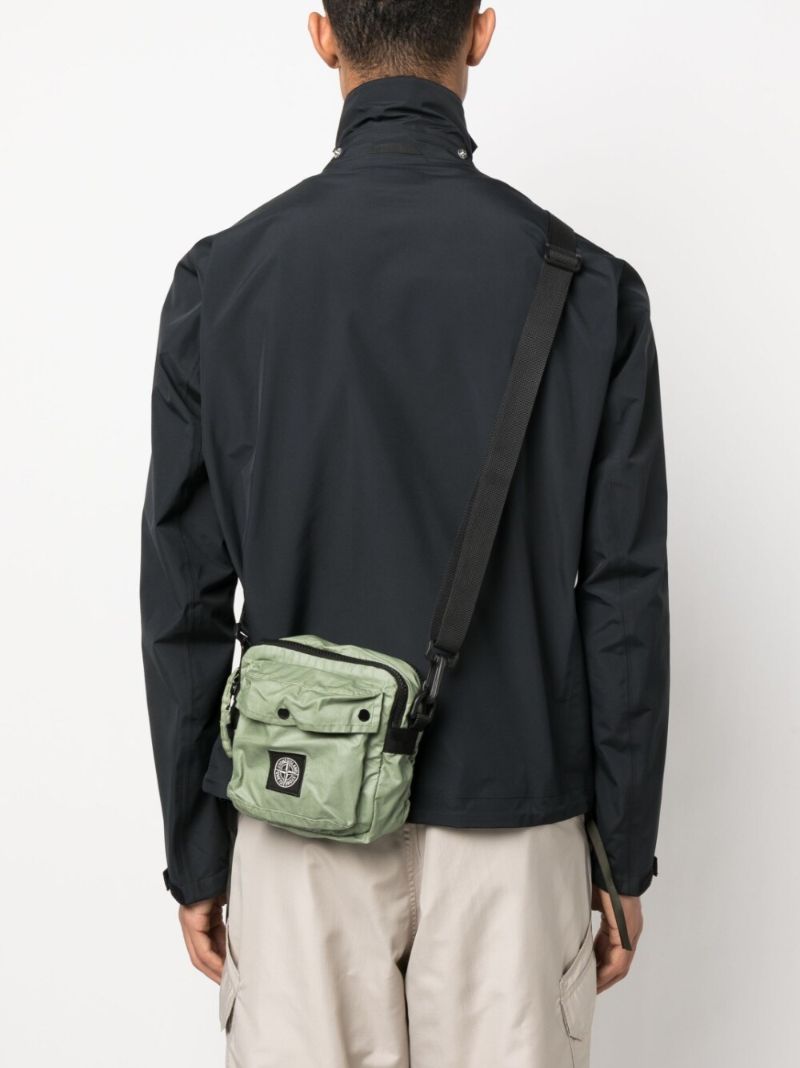 Green Mussola Gommata-tc Messenger Bag