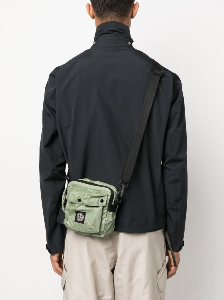 Green Mussola Gommata-tc Messenger Bag