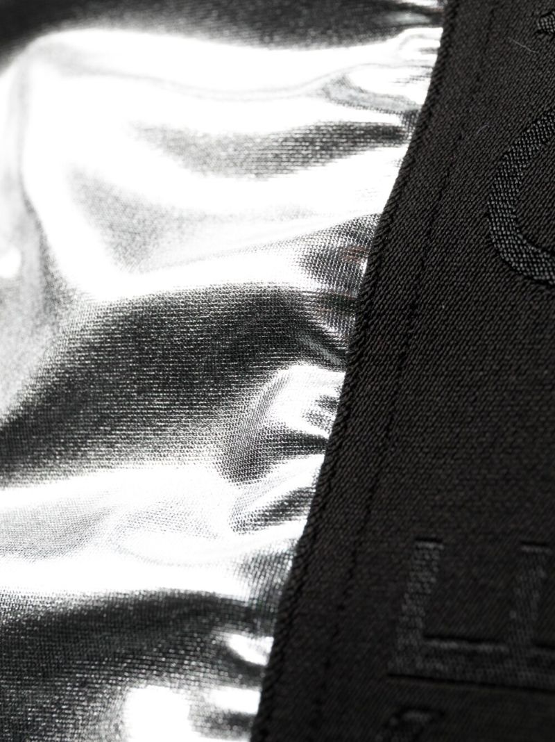 Silver Metallic Effect Bikini