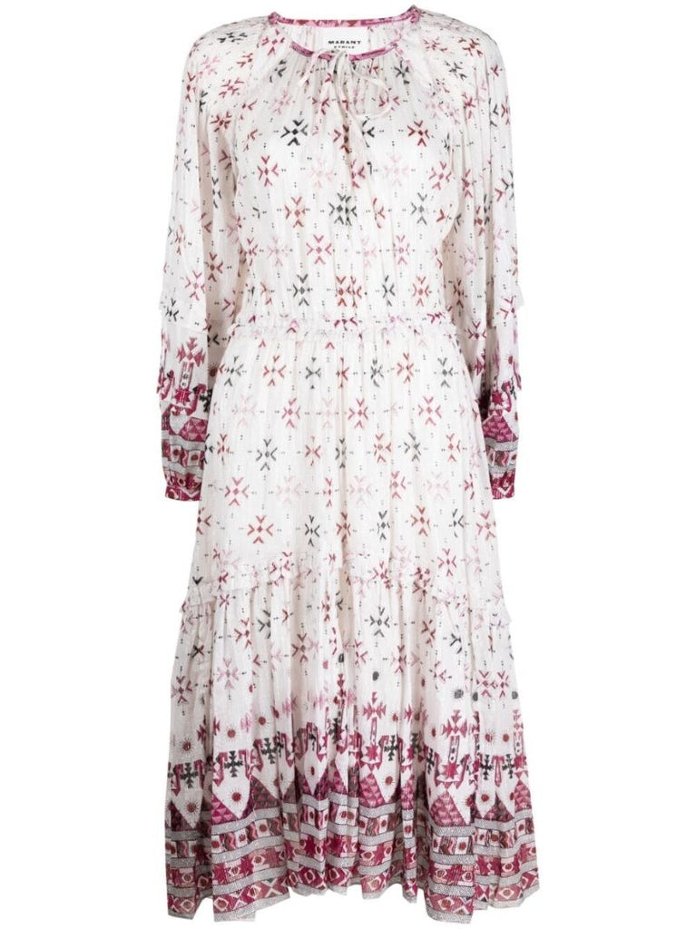 White Fratela Tiered Dress