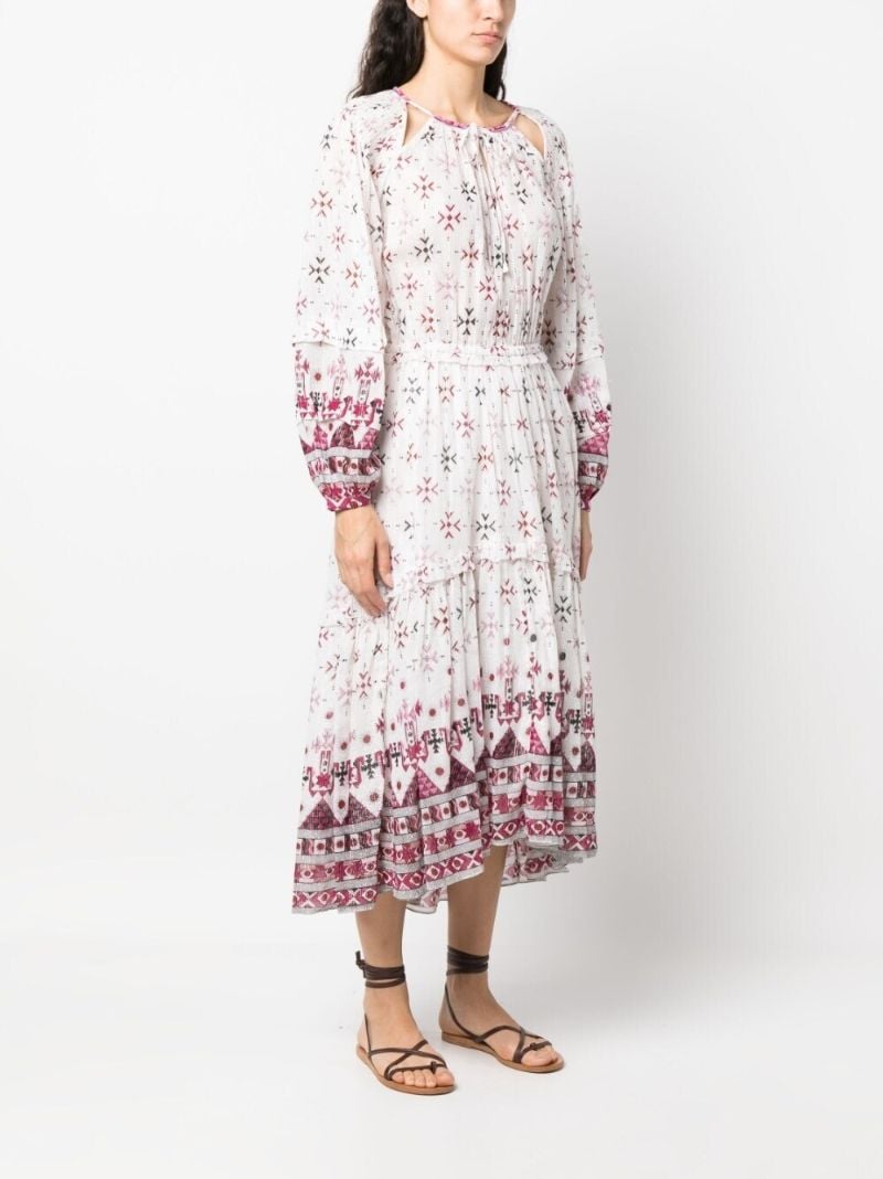 White Fratela Tiered Dress