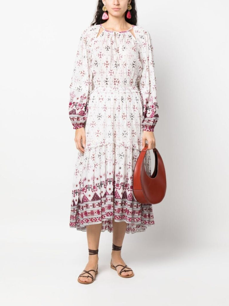 White Fratela Tiered Dress