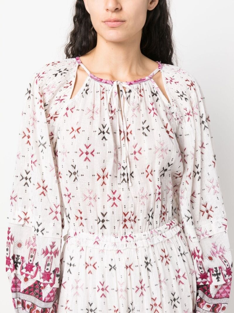 White Fratela Tiered Dress