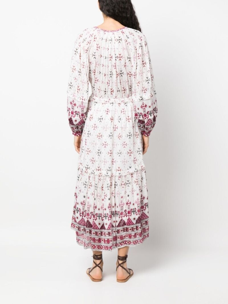White Fratela Tiered Dress