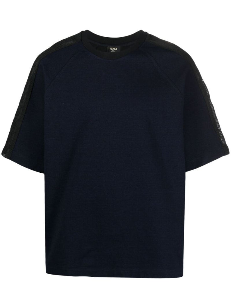 Blue Ff Monogram Short Sleeve T-shirt