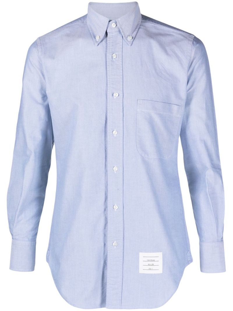 Blue Cotton Oxford Shirt