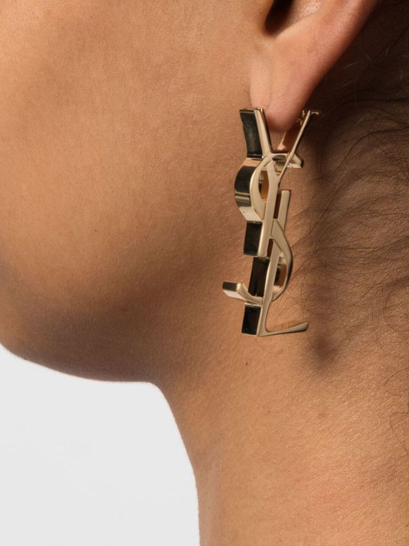 Gold-tone Cassandre Single Drop Earring