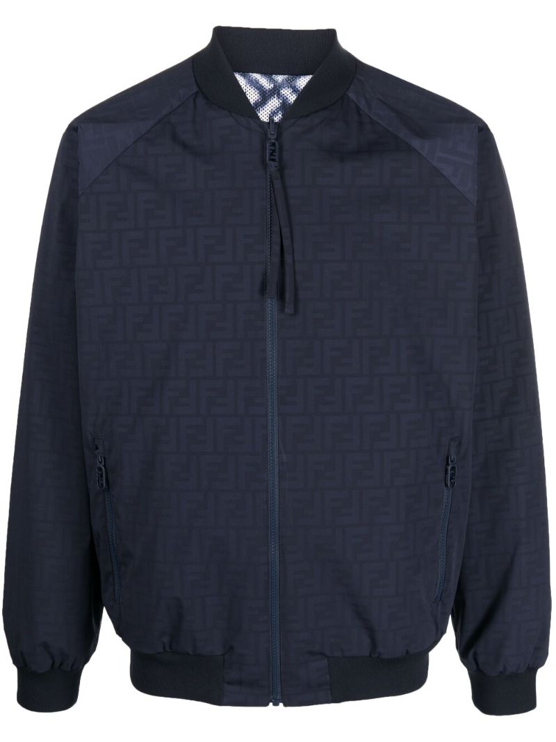 Blue Zip Fastening Jacket