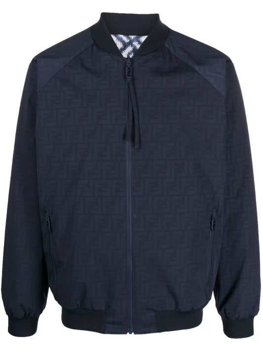 Blue Zip Fastening Jacket