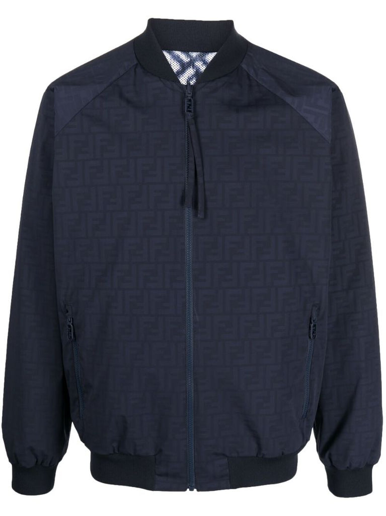 Blue Zip Fastening Jacket