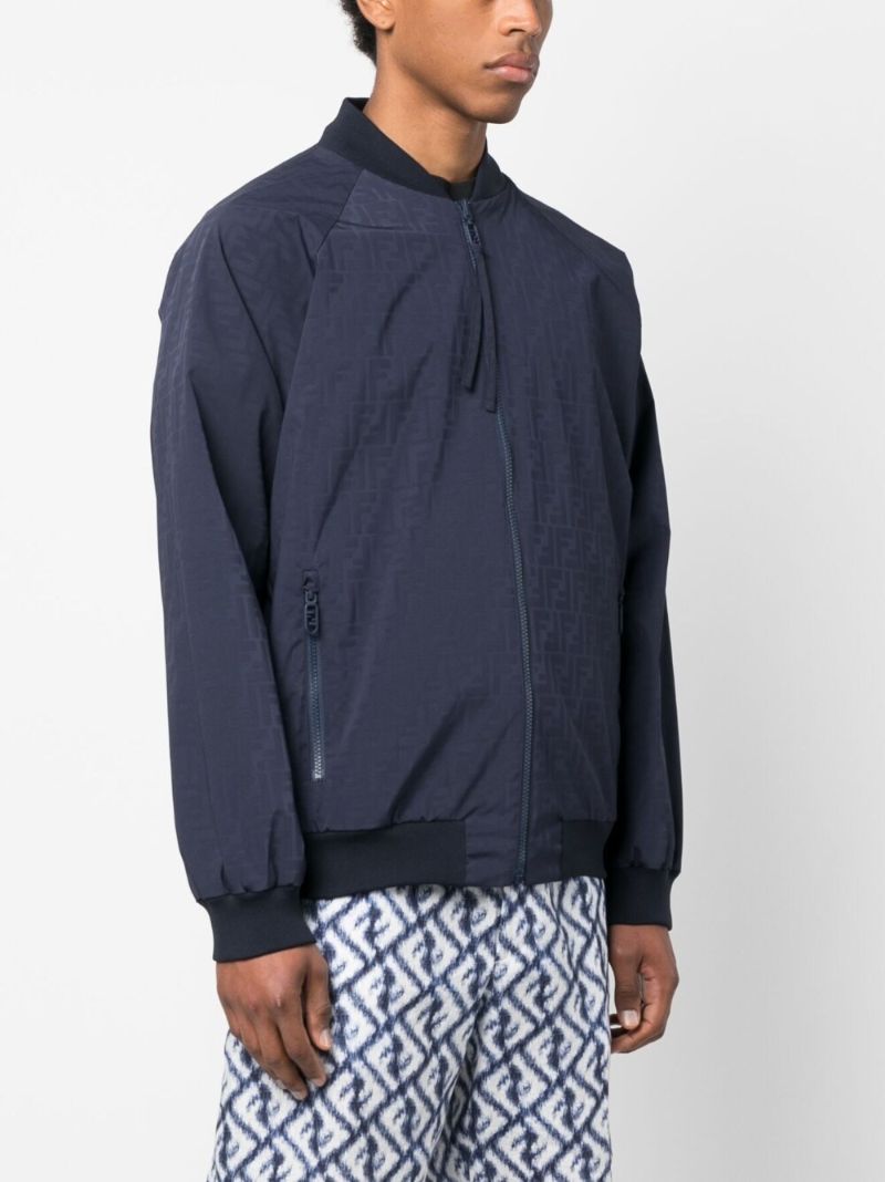 Blue Zip Fastening Jacket