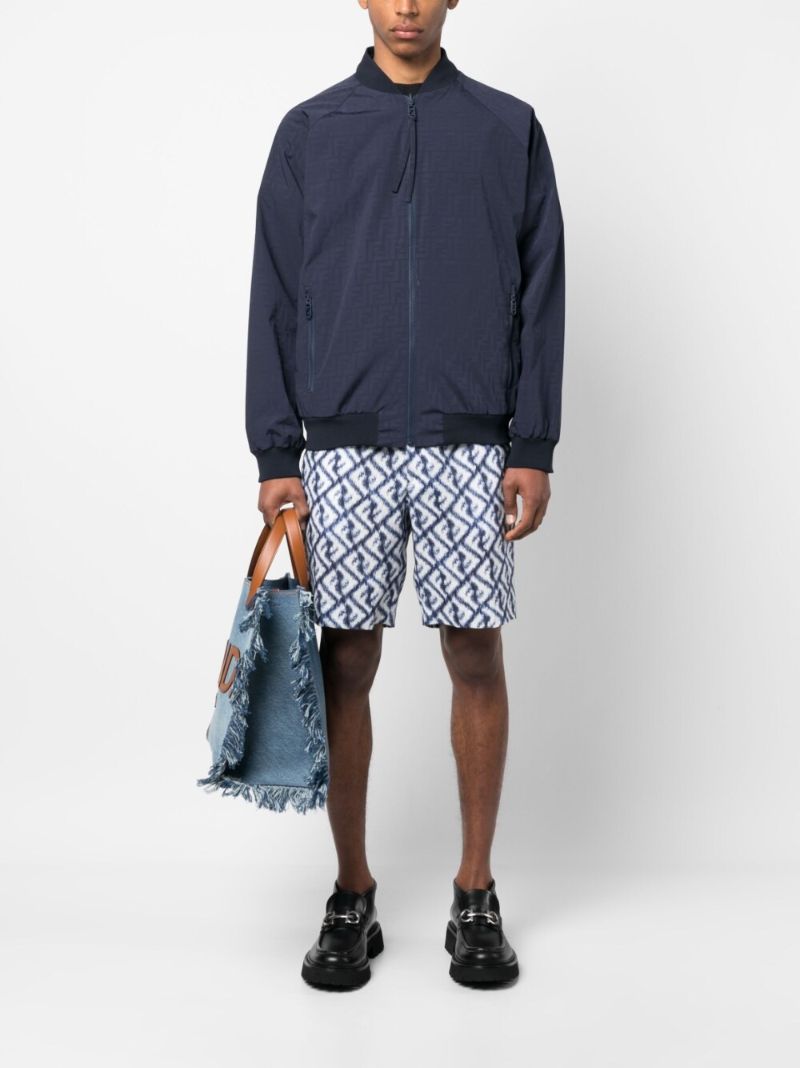 Blue Zip Fastening Jacket