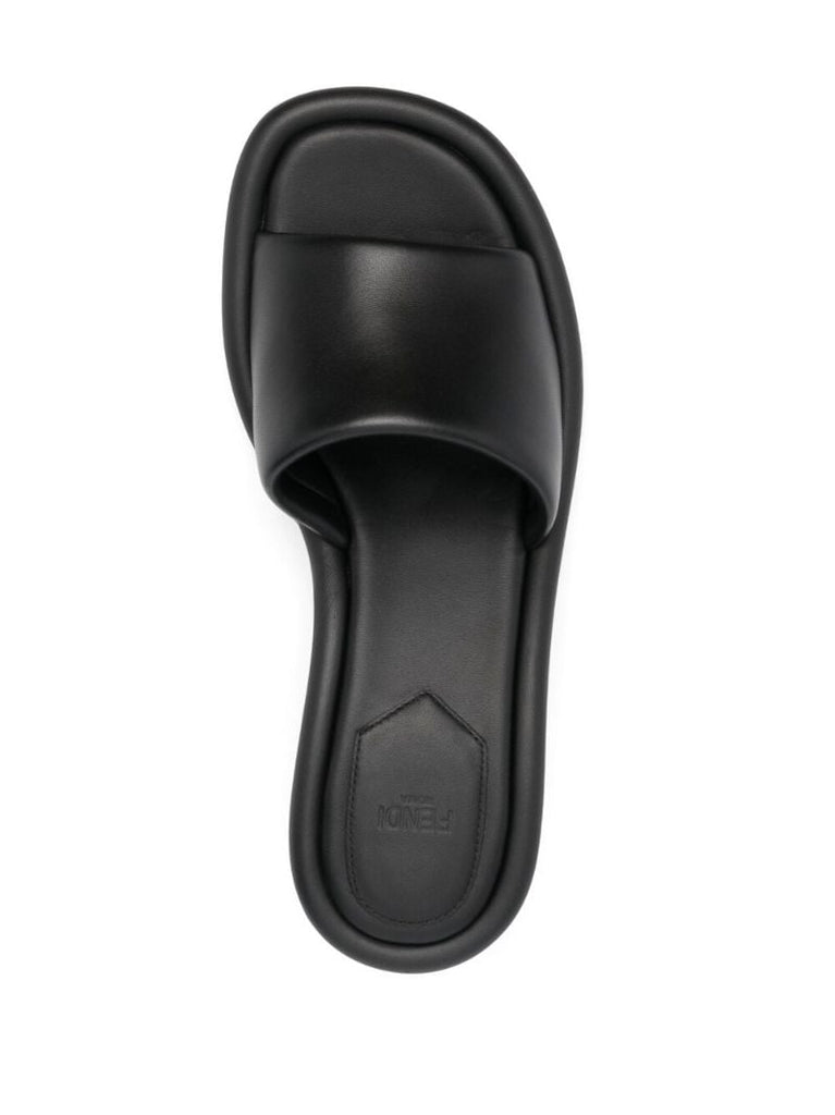 Black Baguette 60 Leather Mules