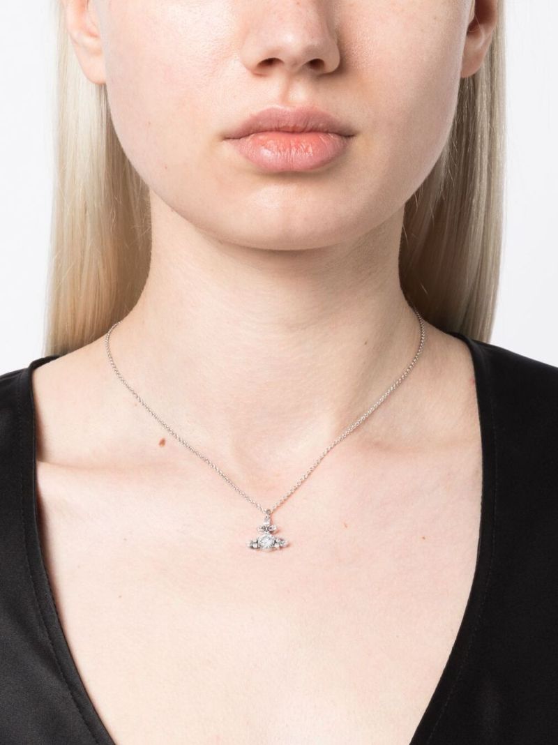 Silver-tone Colette Crystal Necklace