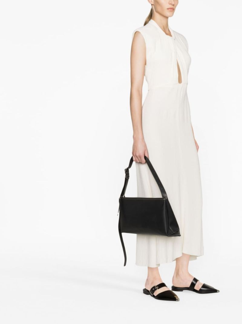 Black Medium Leather Shoulder Bag