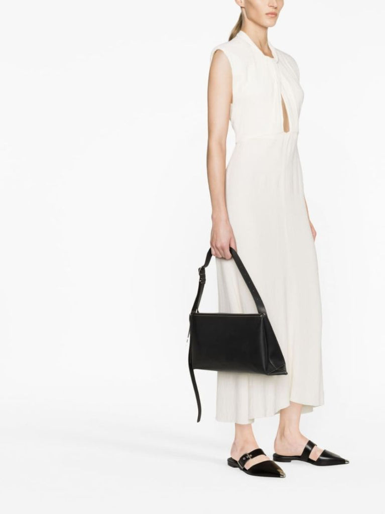 Black Medium Leather Shoulder Bag