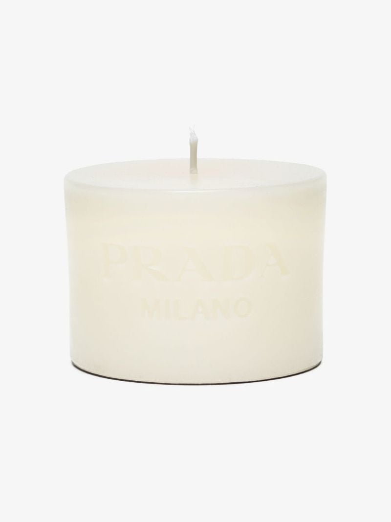 White Logo Candle
