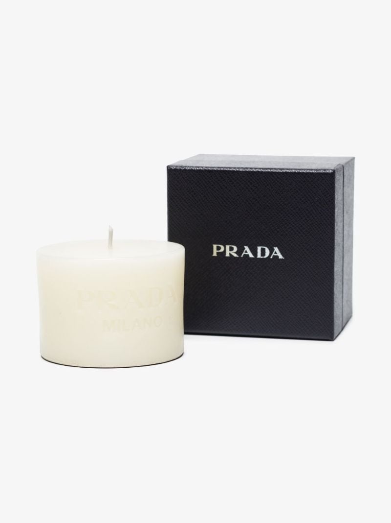 White Logo Candle