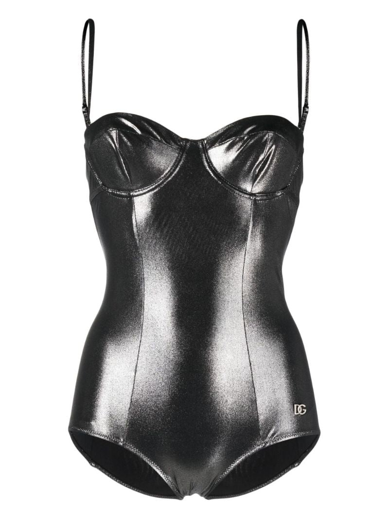 Silver-tone Balconette Swimsuit