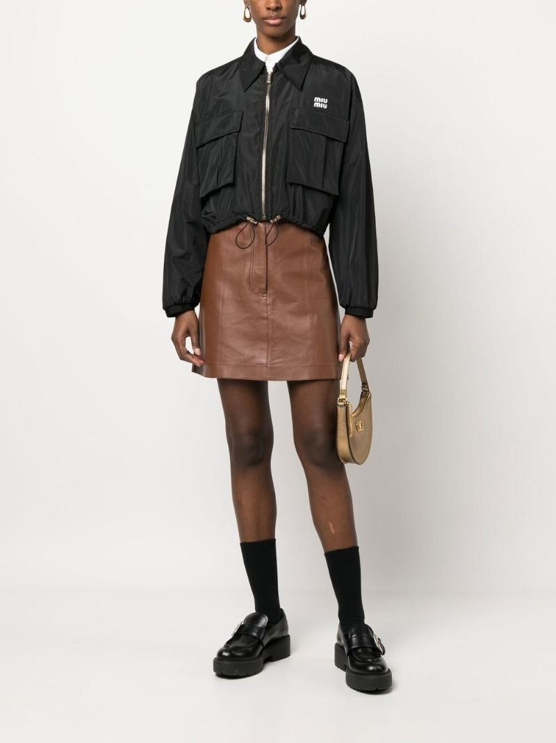Black Logo Print Jacket
