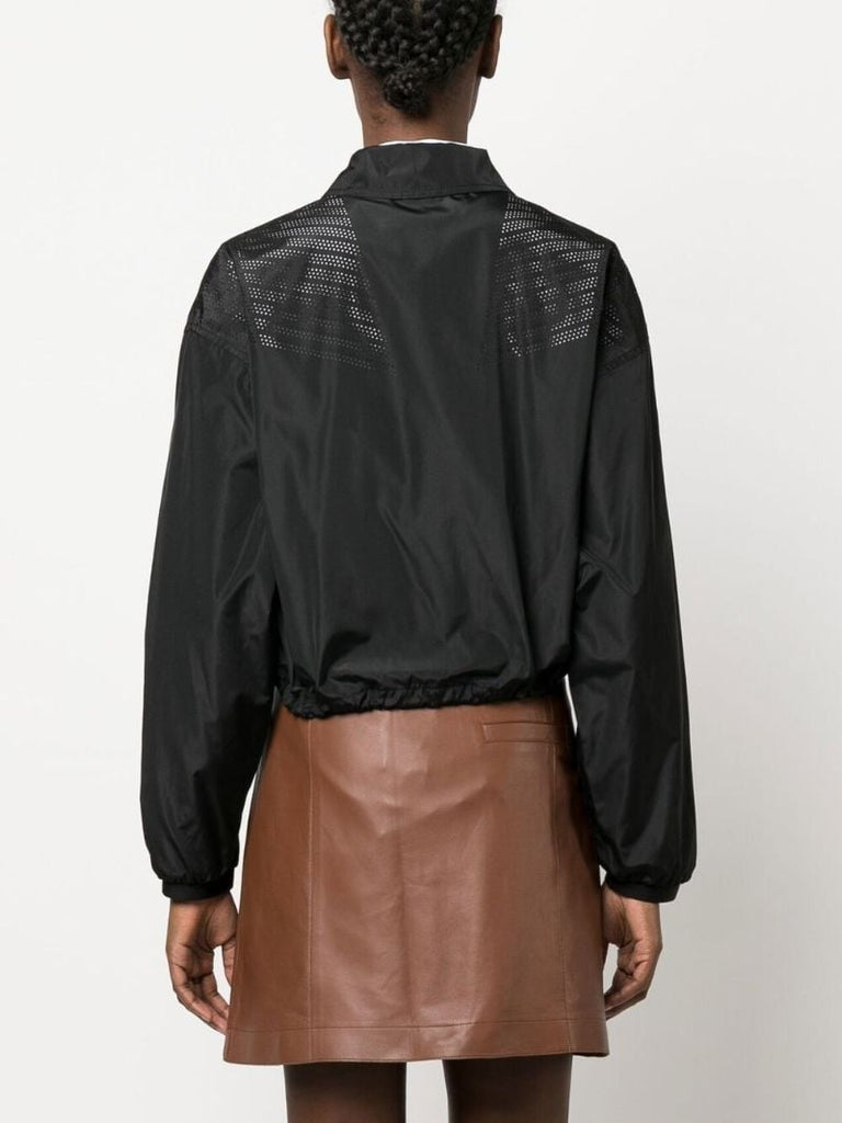 Black Logo Print Jacket