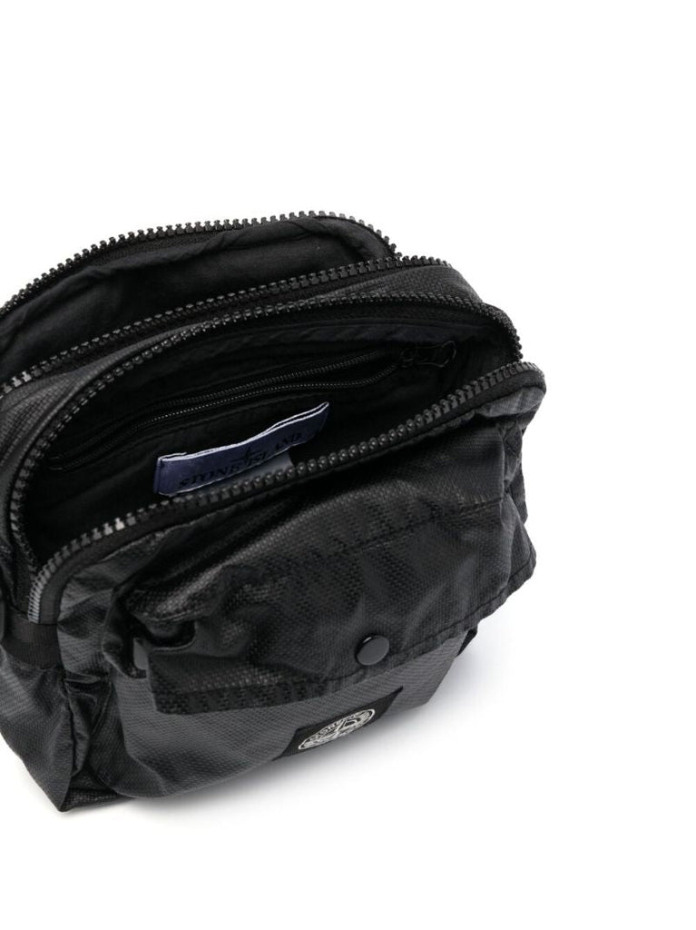 Black 90270 Compass Patch Messenger Bag