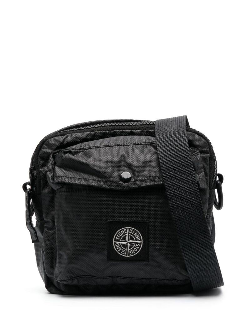 Black 90270 Compass Patch Messenger Bag