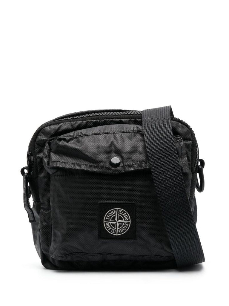 Black 90270 Compass Patch Messenger Bag