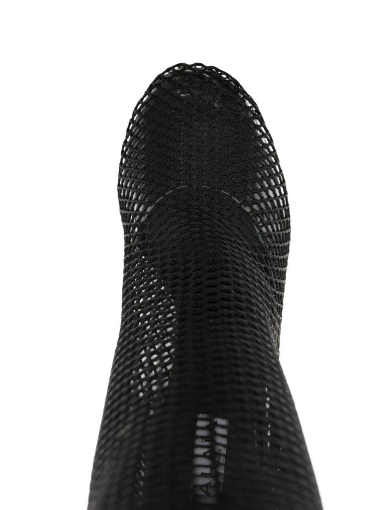 Black La Cage 100 Mesh Boots